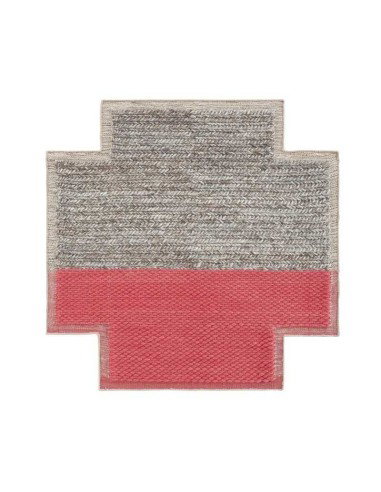 tappeto moderno GAN Mangas Space Square Plait Coral