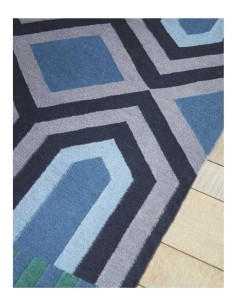 tappeto moderno GAN Ndebele Green