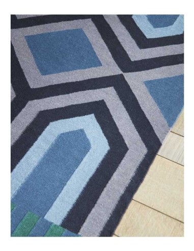 tappeto moderno GAN Ndebele Green