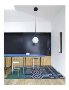 tappeto moderno GAN Ndebele Green 2