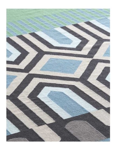 tappeto moderno GAN Ndebele Green