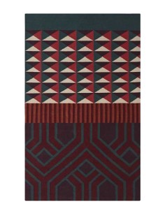 tappeto moderno GAN Ndebele Red