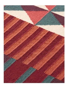 tappeto moderno GAN Ndebele Red 2