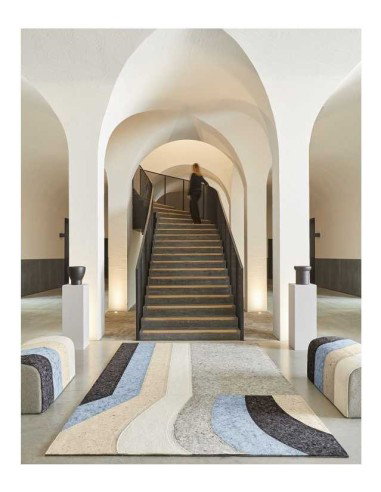 tappeto moderno GAN Nuances Curve Volcano