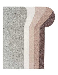 tappeto moderno GAN Nuances Round Burgundy