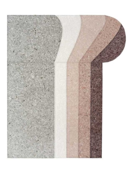 tappeto moderno GAN Nuances Round Burgundy