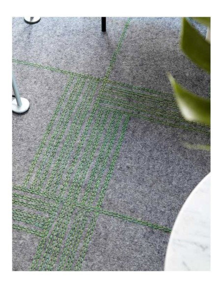tappeto moderno GAN Oryza Green