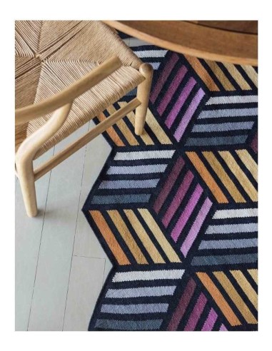 tappeto moderno GAN Parquet Hexagon Orange 