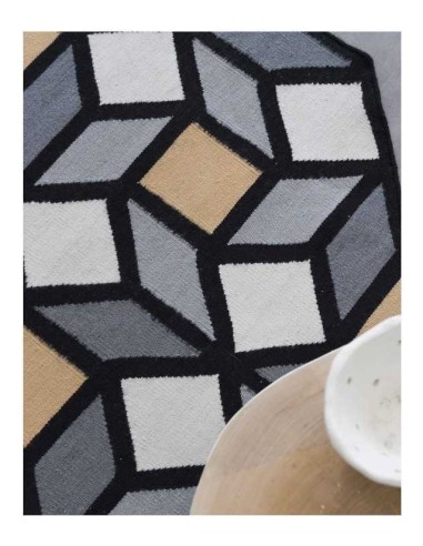 tappeto moderno GAN Parquet Rhomb Yellow 