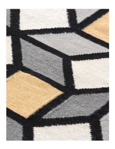 tappeto moderno GAN Parquet Rhomb Yellow Small 2