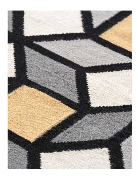 tappeto moderno GAN Parquet Rhomb Yellow Small