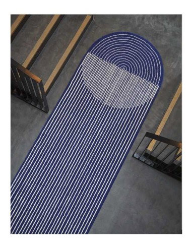 tappeto moderno GAN Ply Blue