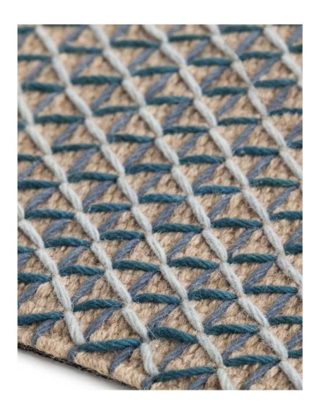 tappeto moderno GAN Raw Blue
