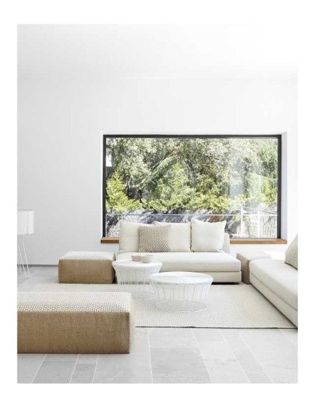 tappeto moderno GAN Raw White