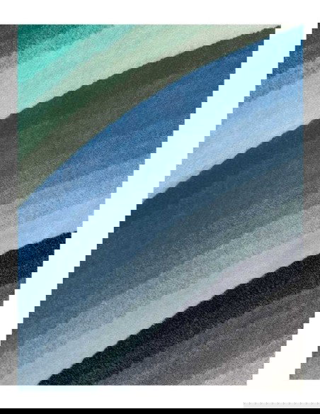 tappeto moderno GAN Round Mirage Blue