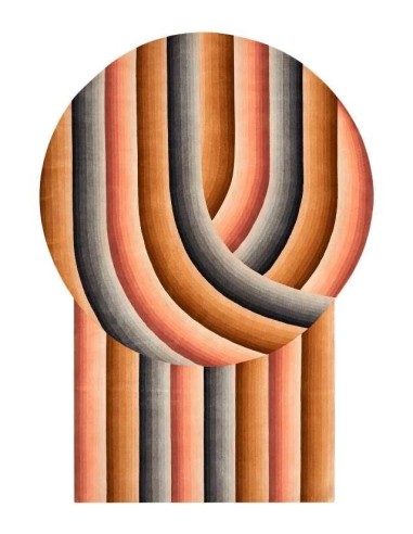 tappeto moderno GAN Round Mirage Nude