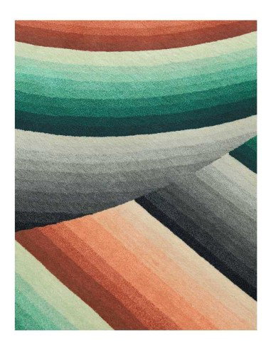 tappeto moderno GAN Round Mirage Orange 