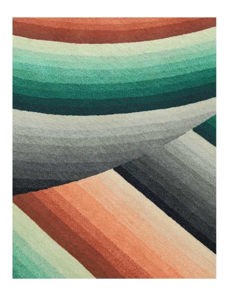 tappeto moderno GAN Round Mirage Orange 