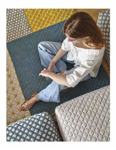 tappeto moderno GAN Silai Blue