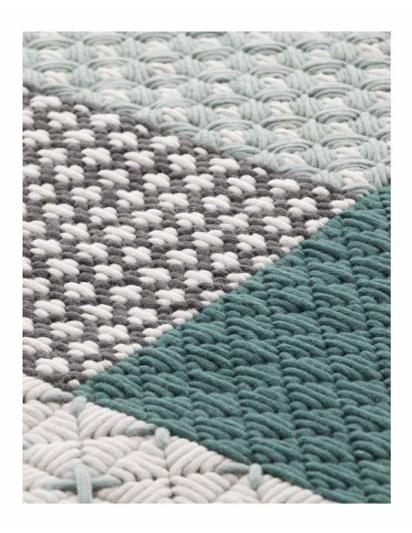 tappeto moderno GAN Silai Green