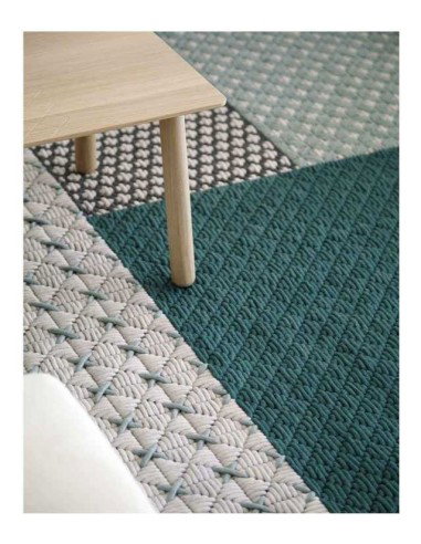 tappeto moderno GAN Silai Green
