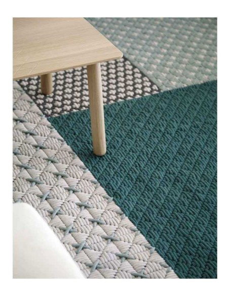 tappeto moderno GAN Silai Green