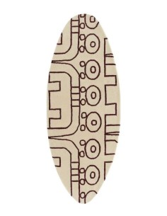 tappeto moderno GAN Surf Malibu Atlantico