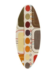 tappeto moderno GAN Surf Malibu Mediterraneo