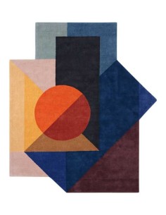 tappeto moderno GAN Zoe Kubb Multi 