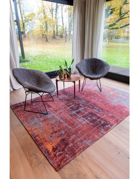 tappeto moderno Louis De Poortere Atlantic Streaks Nassau Red 9125