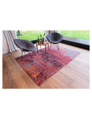 tappeto moderno Louis De Poortere Atlantic Streaks Nassau Red 9125