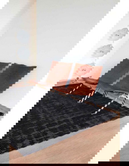 tappeto moderno Louis De Poortere Baobab Black Water 9200