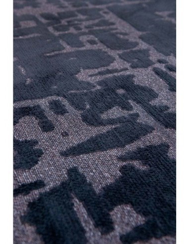 tappeto moderno Louis De Poortere Baobab Black Water 9200