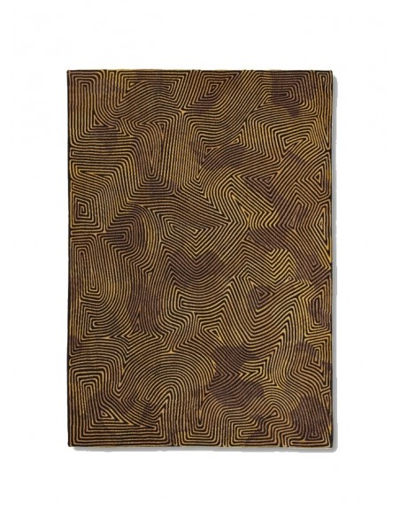 tappeto moderno Louis De Poortere Coral Black Gold 9227