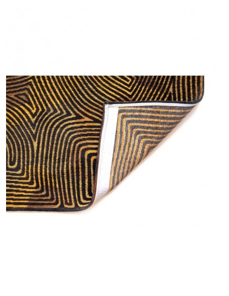 tappeto moderno Louis De Poortere Coral Black Gold 9227