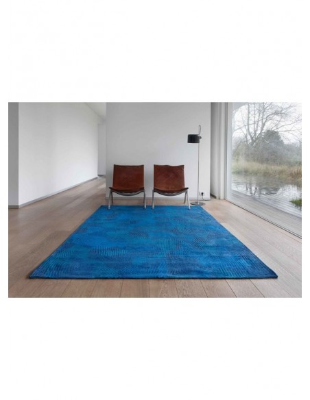 tappeto moderno Louis De Poortere Coral Blue Lagoon 9225