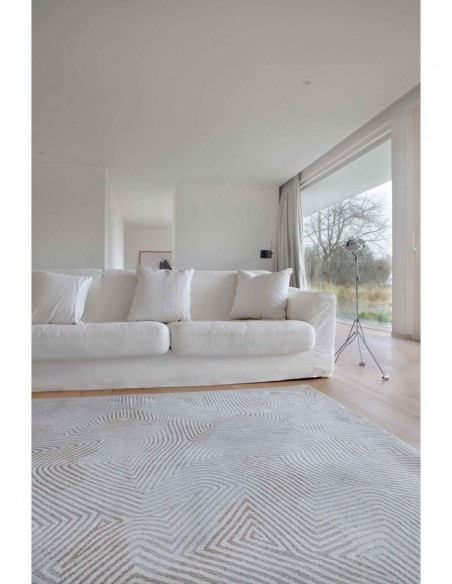 tappeto moderno Louis De Poortere Coral Oyster White 9228
