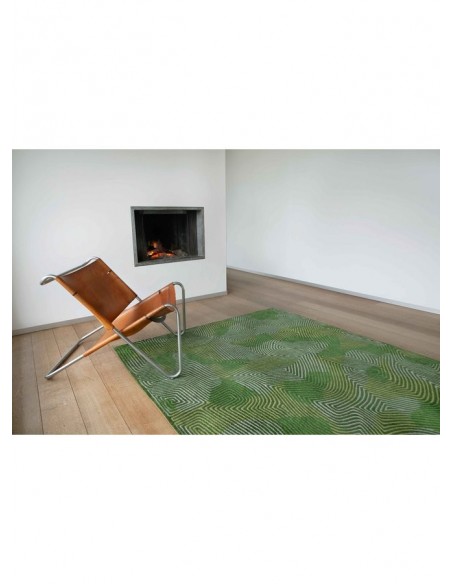 tappeto moderno Louis De Poortere Coral Tropical Green 9231