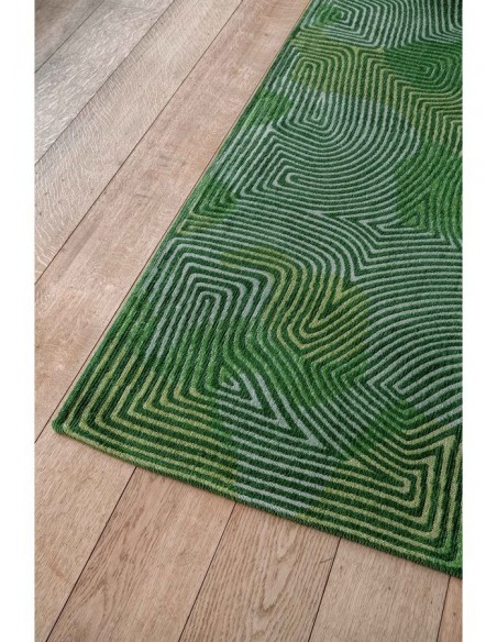 tappeto moderno Louis De Poortere Coral Tropical Green 9231