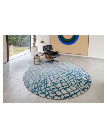 tappeto moderno Louis De Poortere Dedalo Blue Marine 9203