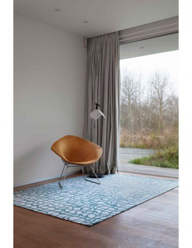 tappeto moderno Louis De Poortere Dedalo Blue Marine 9203