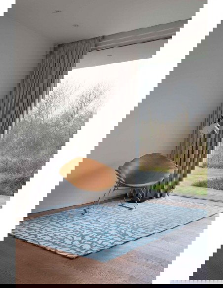 tappeto moderno Louis De Poortere Dedalo Blue Marine 9203