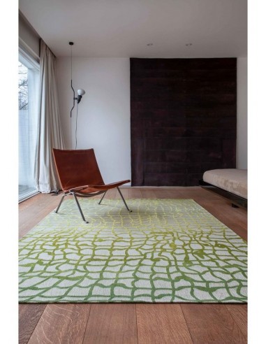 tappeto moderno Louis De Poortere Dedalo Republic Green 9204