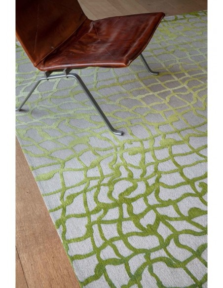 tappeto moderno Louis De Poortere Dedalo Republic Green 9204