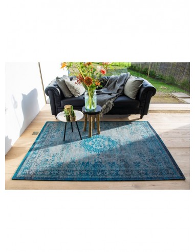 tappeto moderno Louis De Poortere Fading World Grey Turquoise 8255