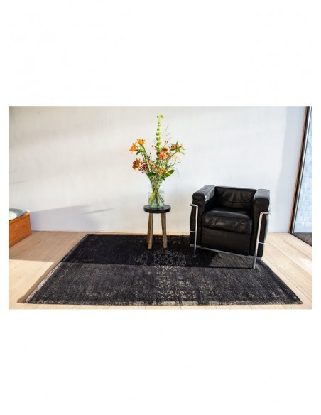 tappeto moderno Louis De Poortere Fading World Mineral Black 8263