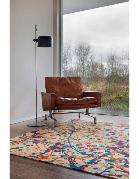 tappeto moderno Louis De Poortere Gallery collection Orange Drip 9221