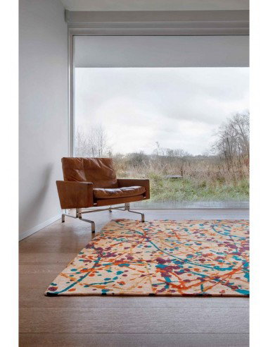 tappeto moderno Louis De Poortere Gallery collection Orange Drip 9221