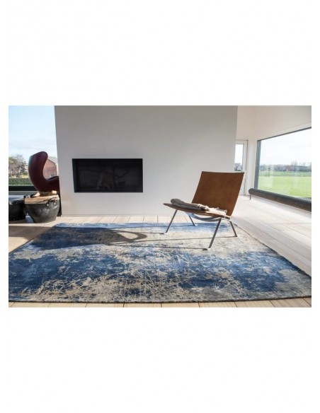 tappeto moderno Louis De Poortere Mad Men Abyss Blue 8629