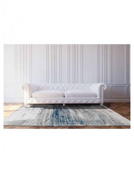tappeto moderno Louis De Poortere Mad Men Bronx Azurite 8421